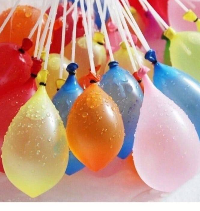 3 Seturi x 37 baloane tip bombe cu apa, cu adaptor inclus, multicolor, 3 ani+