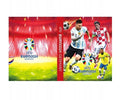 Album Cartonase de fotbal, UEFA EURO 2024, 3D, 30 pagini, pentru 120 cartonase, rosu, 20 cm x 15 cm