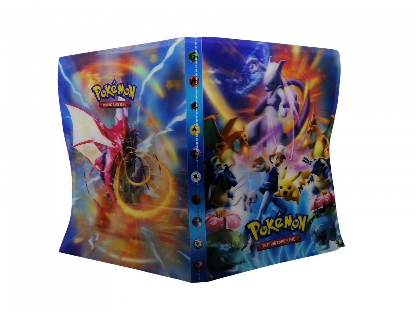Album Pokemon 3D, pentru 216 cartonase, albastru, 30 cm x 23 cm