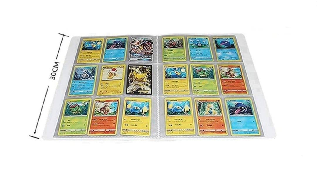Album Pokemon 3D, pentru 216 cartonase, albastru, 30 cm x 23 cm