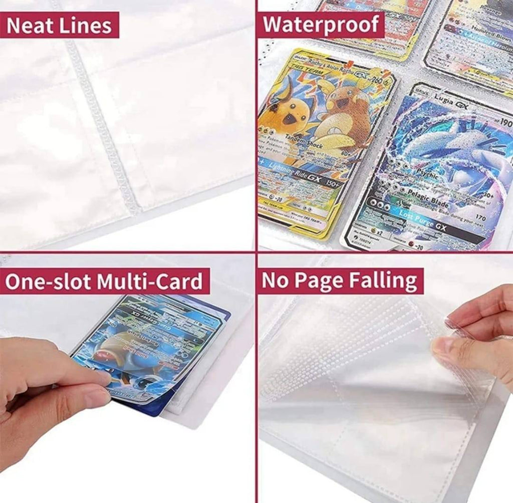 Album Pokemon 3D, pentru 216 cartonase, albastru, 30 cm x 23 cm