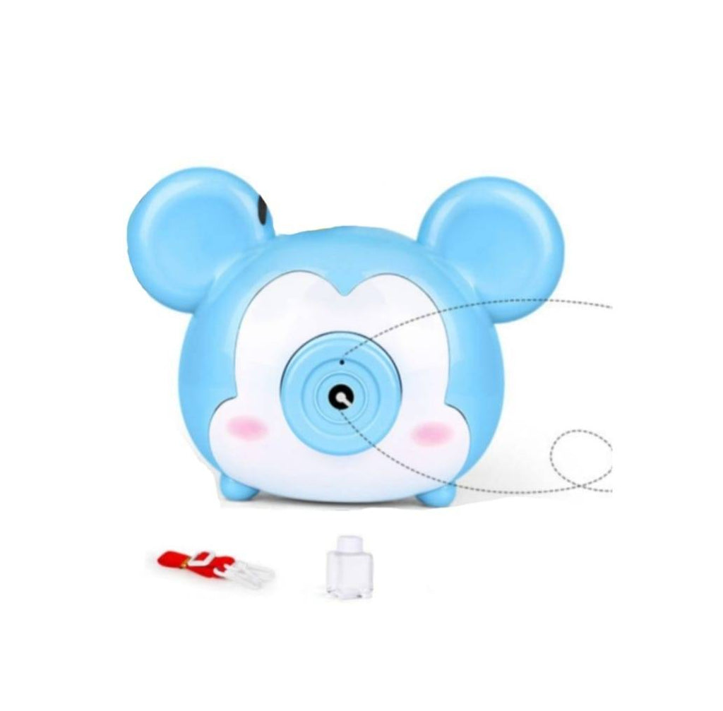 Aparat foto de jucarie tip Minnie, Mickey, baloane de sapun, 18 cm