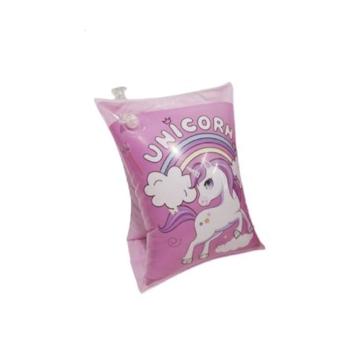 Aripioare inot pentru copii, model Unicorn, mov deschis, 3 ani+