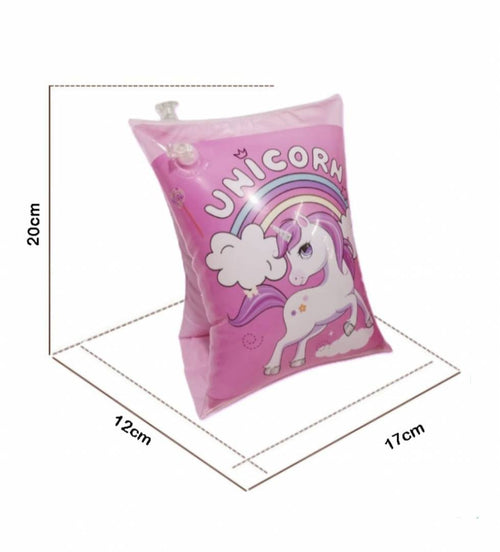 Aripioare inot pentru copii, model Unicorn, mov deschis, 3 ani+
