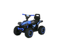 ATV Electric cu acumulator pentru copii, Mini Monster, Lungime 68 cm, 3-6 ani, Max 30 kg, 6V, albastru/negru