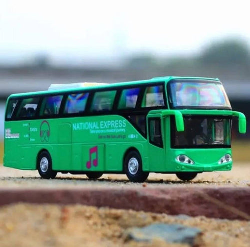 Autocar National Express Metalic, verde, 20 cm