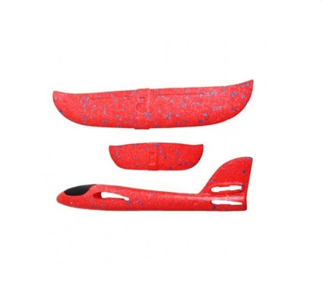 Avion din spuma, Planor Zburator, rosu, 37 cm