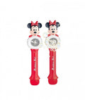 Bagheta de facut baloane de sapun cu 10 orificii, model Minnie, rosu/multicolor, 30 cm