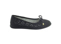 Balerini piele fetite, Apawwa T1235, perforati, negru, marimea 31 - marimea 36
