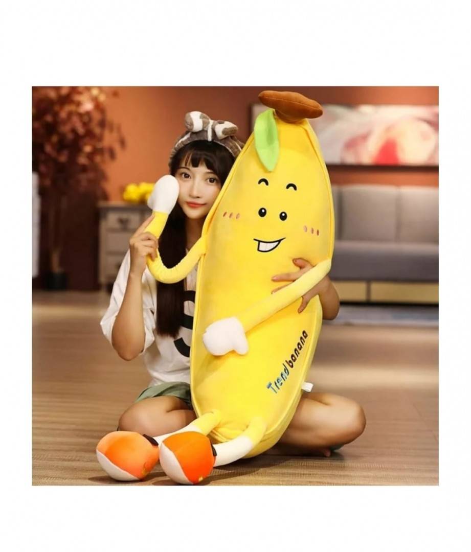 Banana de plus, galben, 80 cm