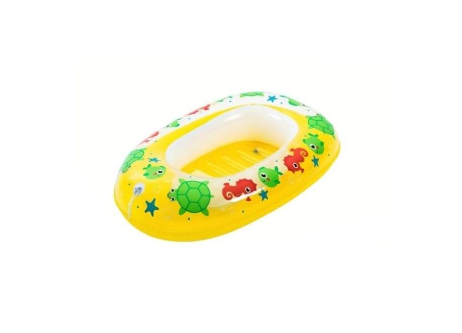 Barca gonflabila pentru copii, Bestway, 102 cm x 69 cm, galben