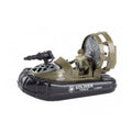 Barca Militara cu soldat, 9 accesorii, MASHASHOP, verde, 20 cm