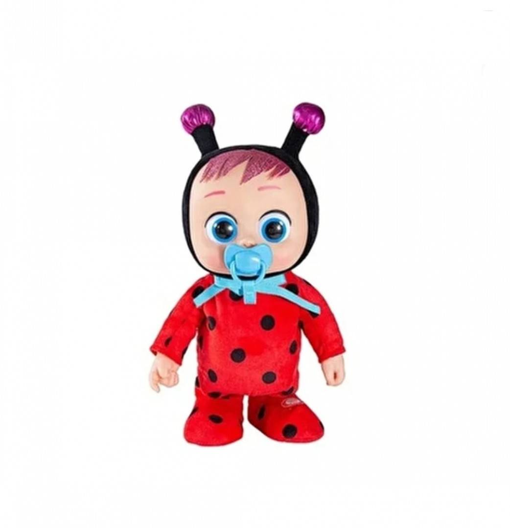 Bebelus Interactiv, tip Baby Cry Animalut plange, merge, rosu, 30 cm