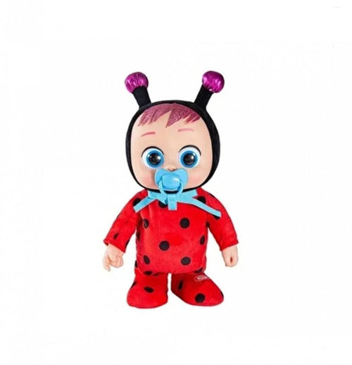 Bebelus Interactiv, tip Baby Cry Animalut plange, merge, rosu, 30 cm