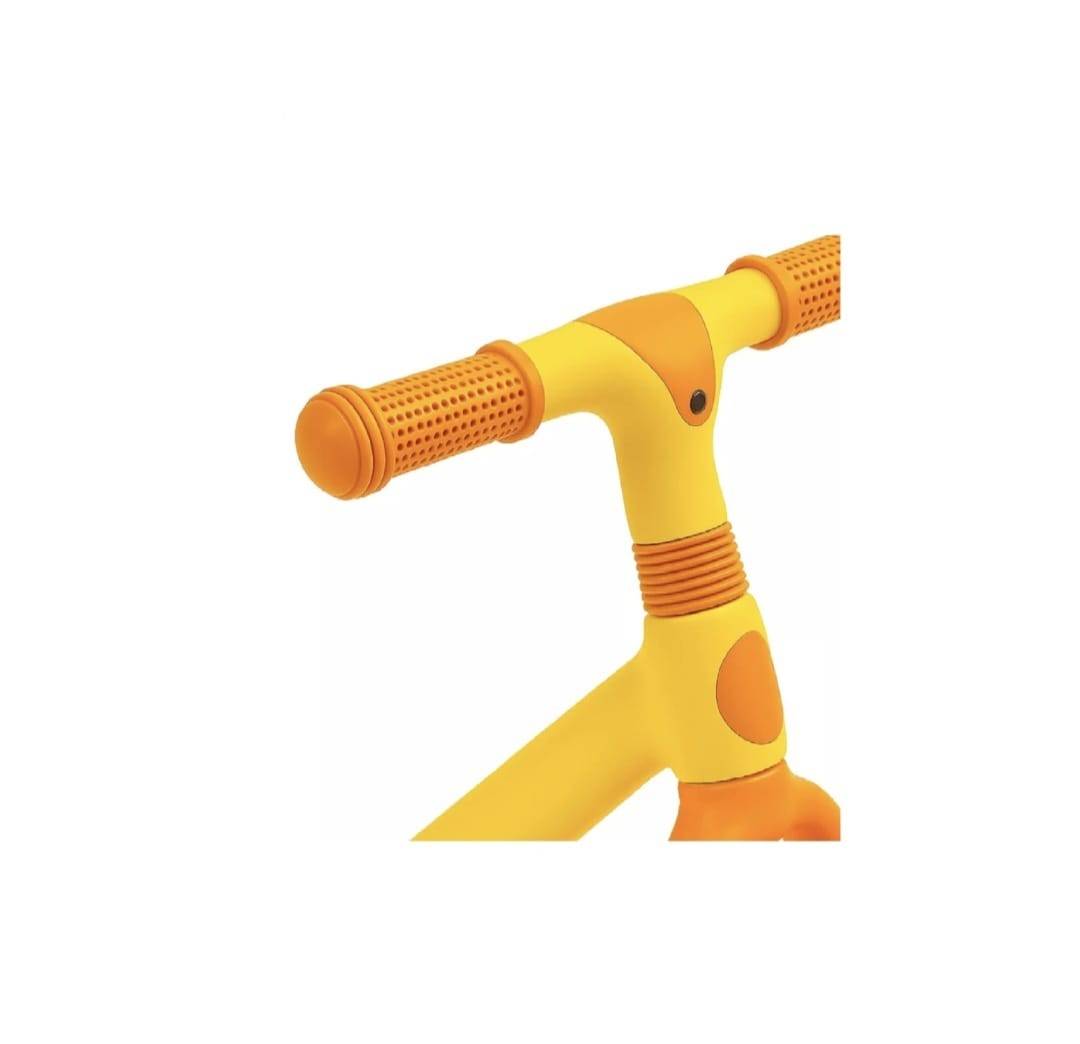 Bicicletă fără pedale pentru copii, model Dino, de echilibru,12 inch, portocaliu, 2 ani+