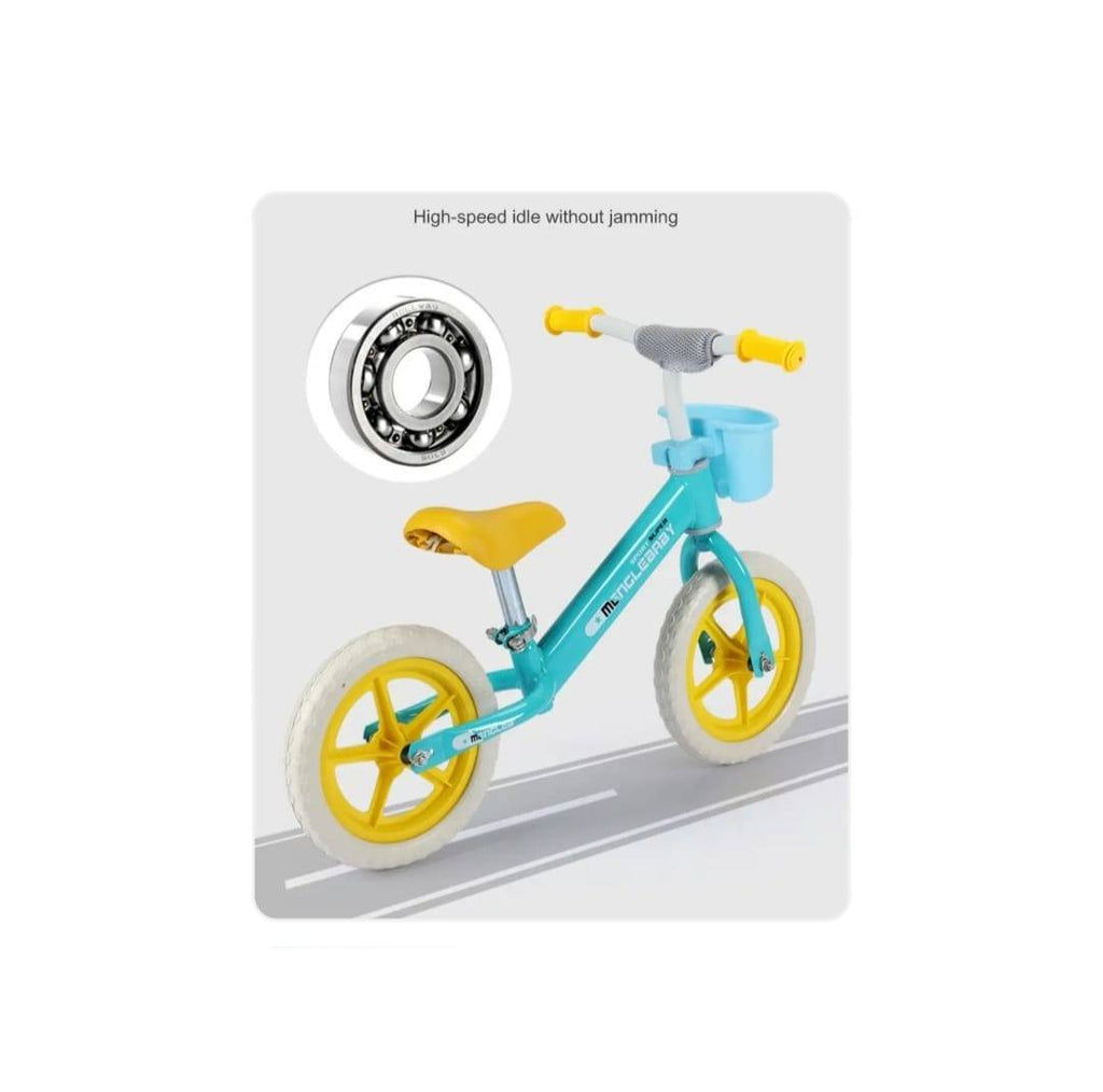 Bicicleta de echilibru copii, vernil/alb, 2 ani - 5 ani
