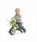 Bicicleta de echilibru, model Dinozaur, sunete si lumini, verde, 2 ani+