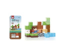 Blocuri magnetice de constructie, tip Minecraft, Padure, 38 piese, multicolor