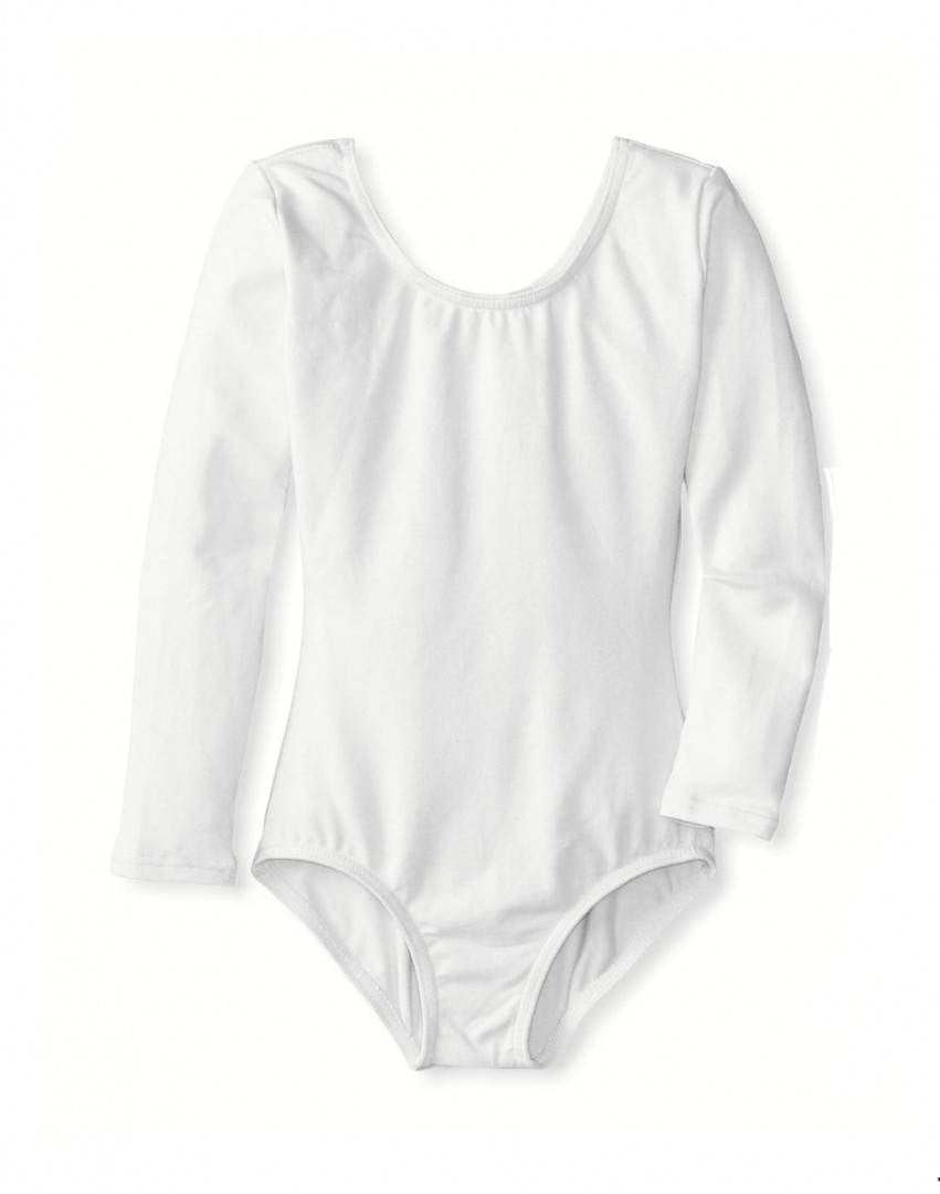 Body pentru fetite, gimnastica, dans, balet, alb, 2 ani - 16 ani