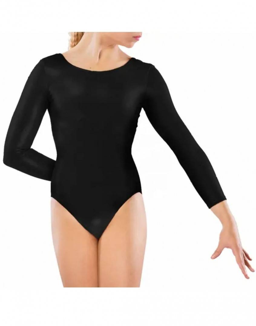 Body pentru fetite, gimnastica, dans, balet, negru, 2 ani - 16 ani