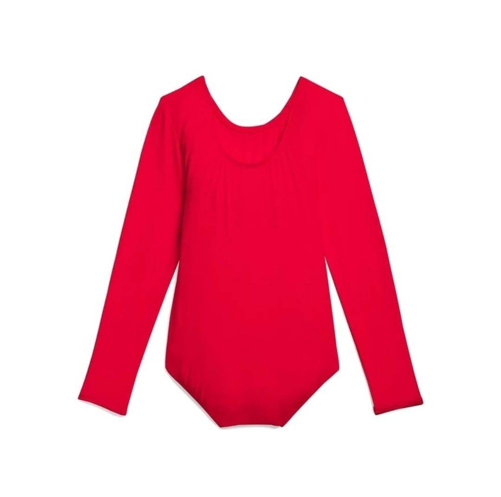 Body pentru fetite, gimnastica, dans, balet, rosu, 2 ani - 16 ani