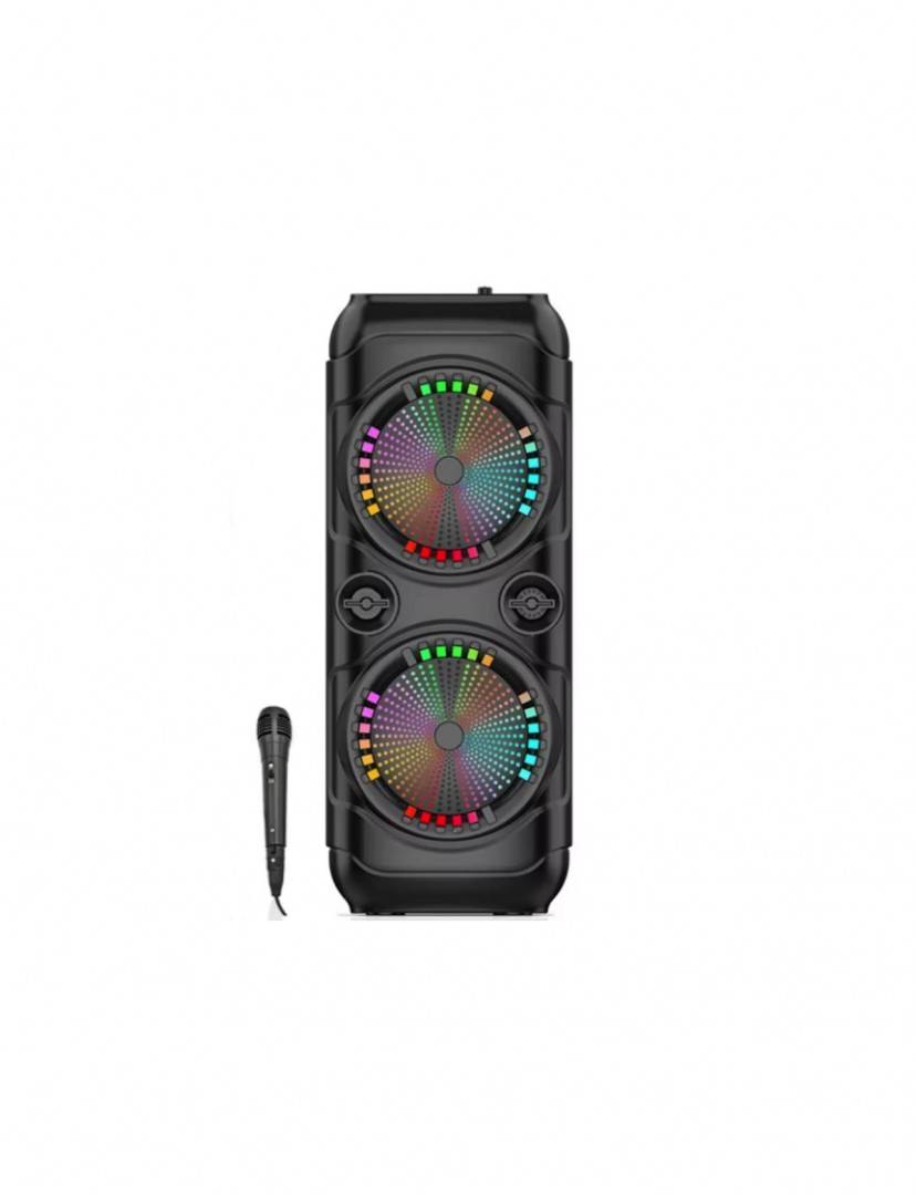 Boxa cu bluetooth si microfon ZQS 8229 dimensiune 2 x 8 inch, FM/USB/card TF/AUX/MIC