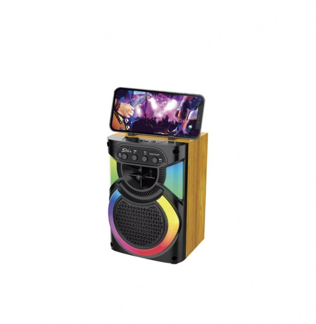 Boxa portabila bluetooth, putere 1200W, negru, 22 cm
