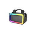Boxa portabila cu 2 microfoane, Mini Karaoke, negru, 28 cm
