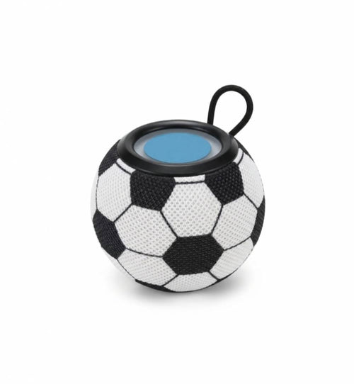Boxa portabila, model Minge de fotbal, lumina LED RGB, Bluetooth 5.3, utilizare in exterior si interior, multicolor, 12 cm |