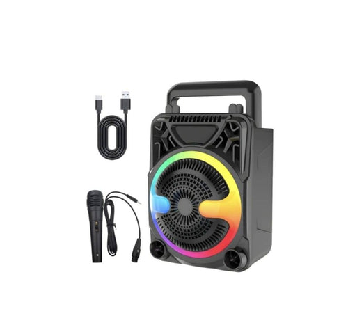 Boxa Portabila ZQS1366 BT FM, microfon, 24W P.M.P.O, suport telefon, radio, bluetooth, usb, 16.2 cm – imagine 2 | Masha Shop