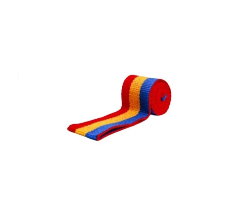 Brau traditinal pentru copii, Tricolor, albastru/galben/rosu, 140 cm