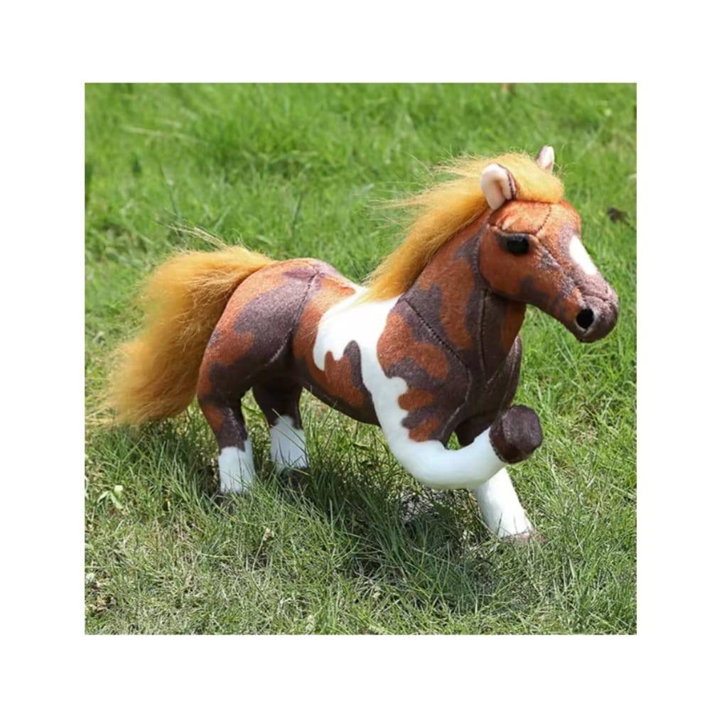 Cal de plus, realist, MASHASHOP, maro/alb, 28 cm