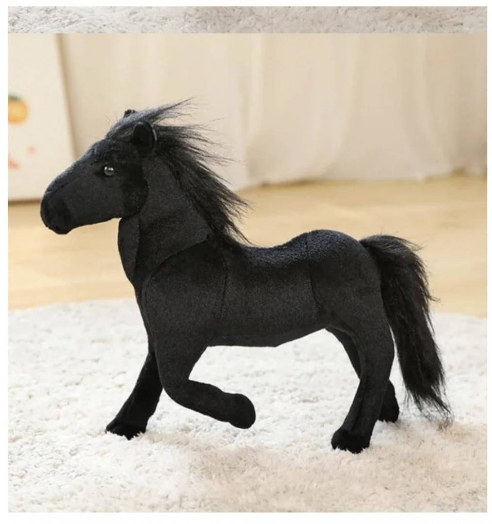 Cal de plus, realist, negru, 27 cm