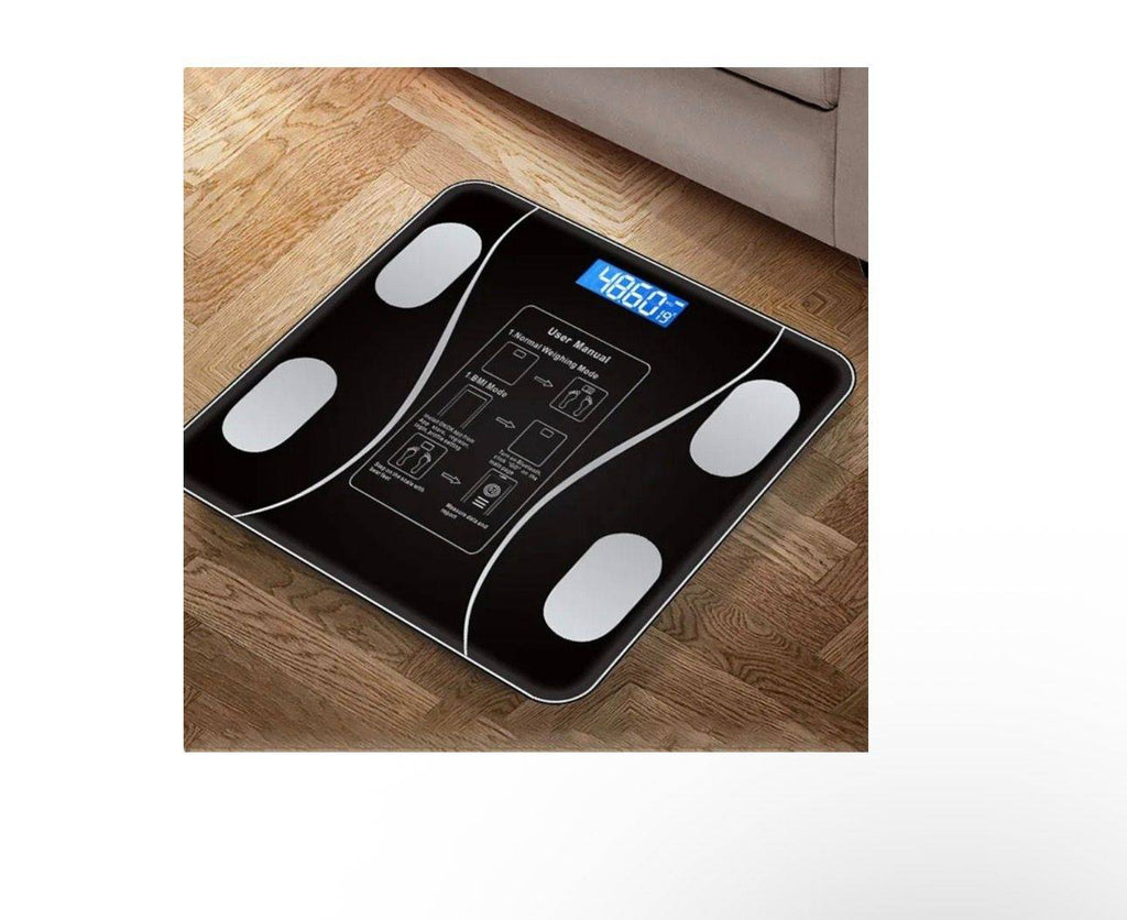 Cantar SMART electronic cu monitorizare personalizata, Wireless BMI BlueTooth Digital Body Health Culoare Negru ABYZ