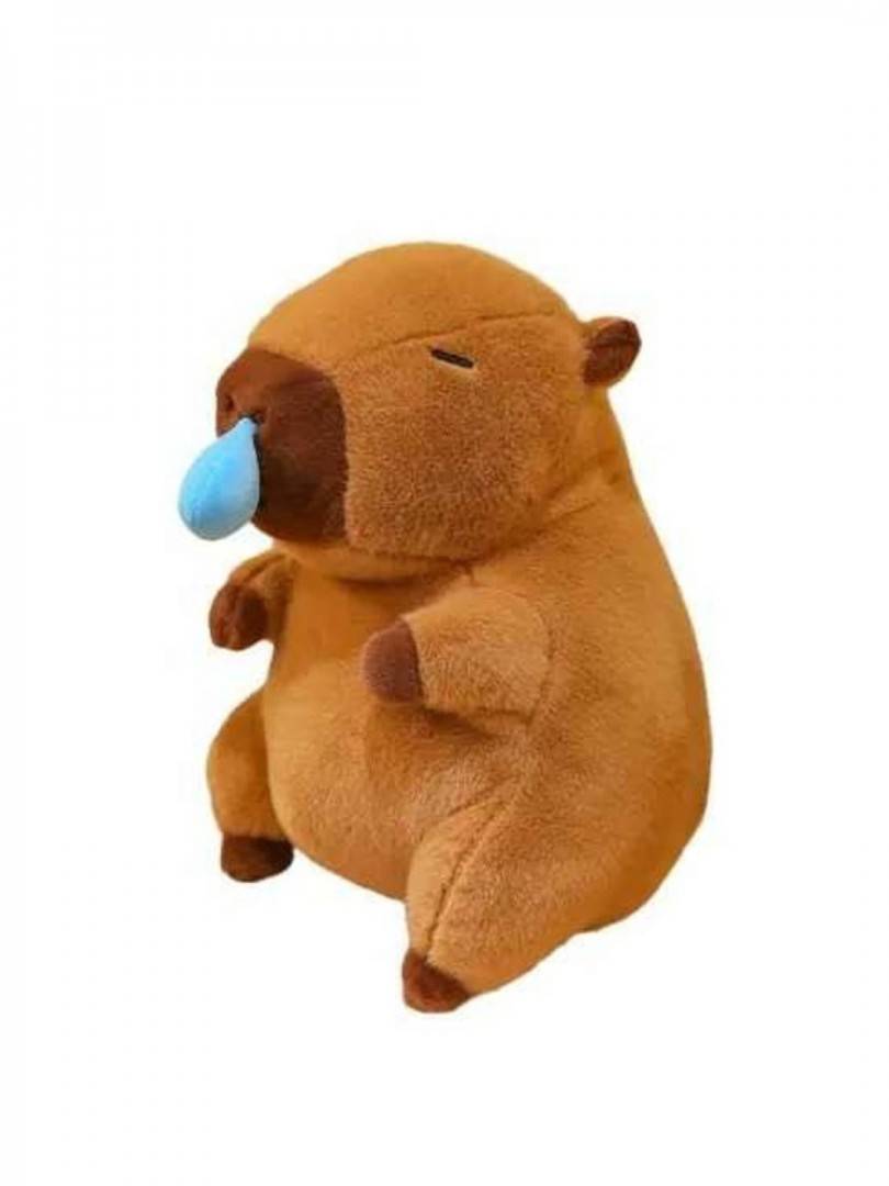 Capibara de plus, cu muc, maro, 33 cm