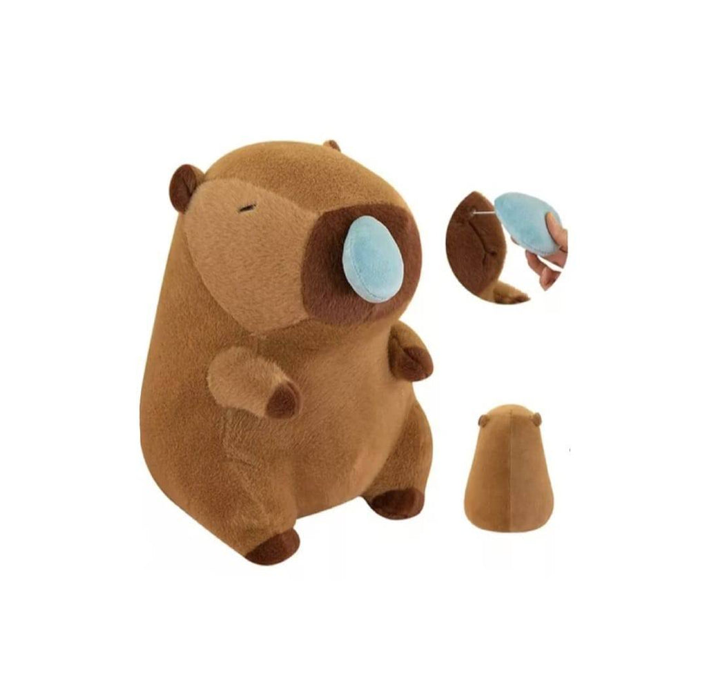 Capibara de plus, cu muc, maro, 33 cm