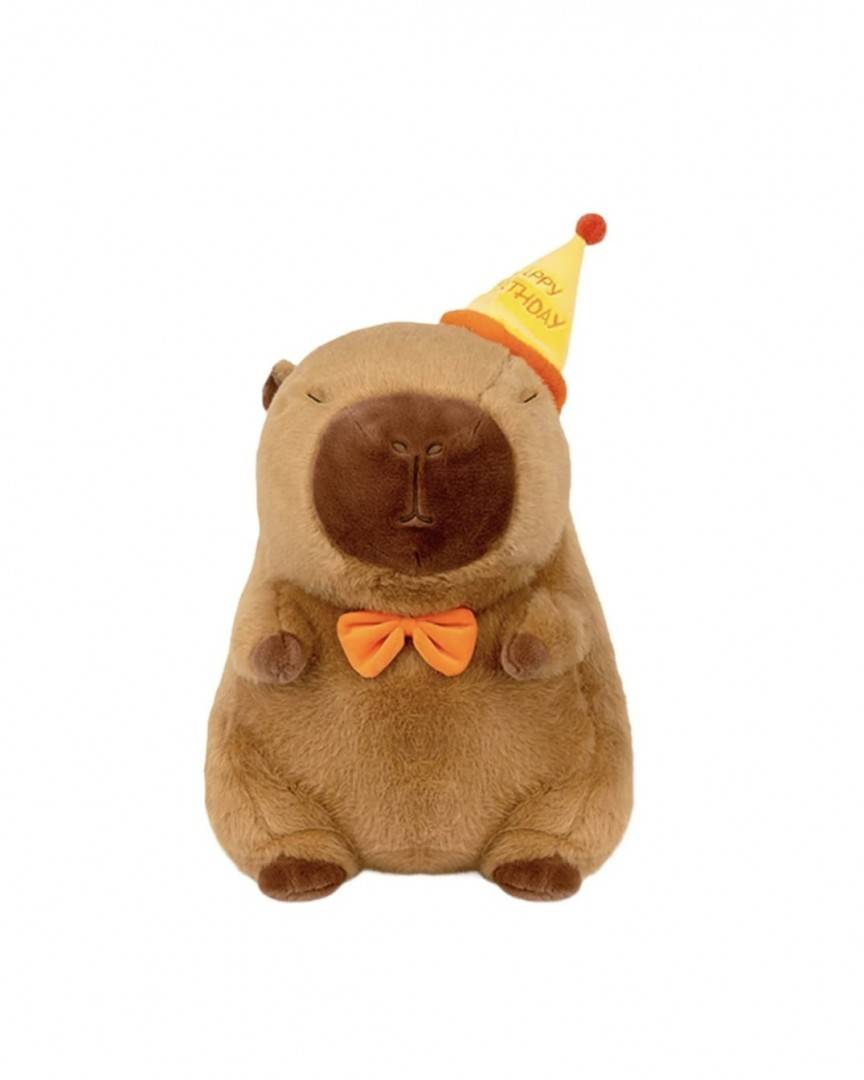 Capibara de plus, Happy Birthday, MASHASHOP, multicolor, 25 cm