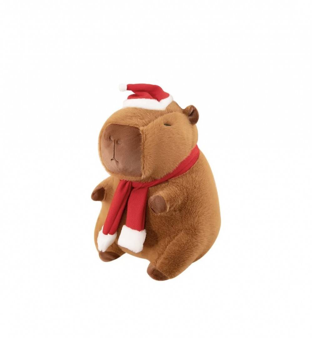 Capibara de plus, Merry Christmas, multicolor, 25 cm
