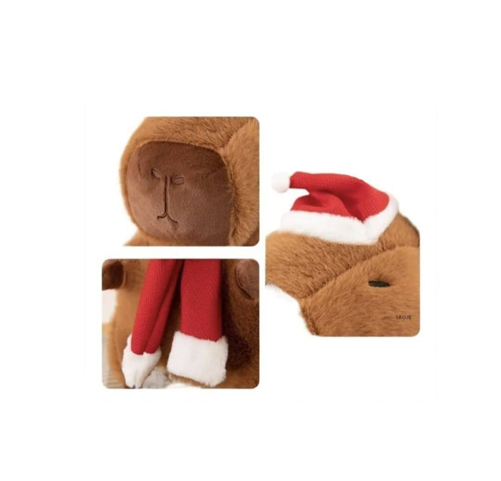 Capibara de plus, Merry Christmas, multicolor, 25 cm