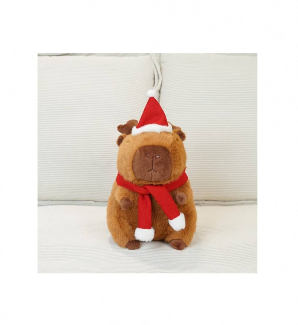 Capibara de plus, Merry Christmas, multicolor, 25 cm