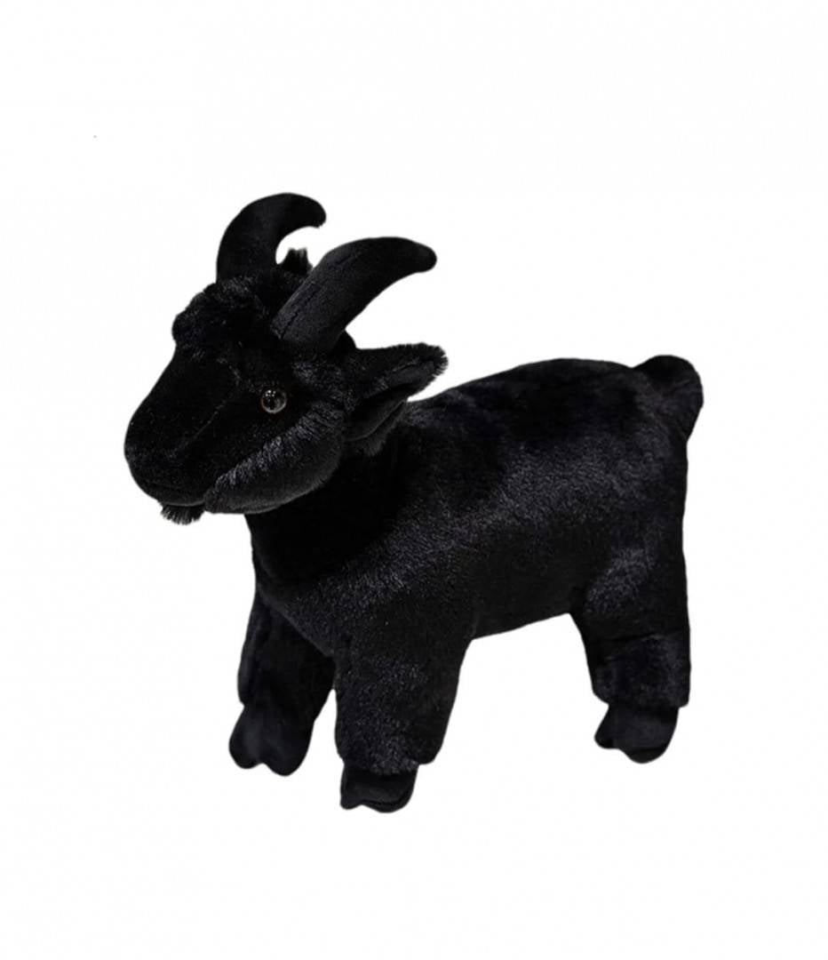 Capra de plus, realista, MASHASHOP, negru, 27 cm