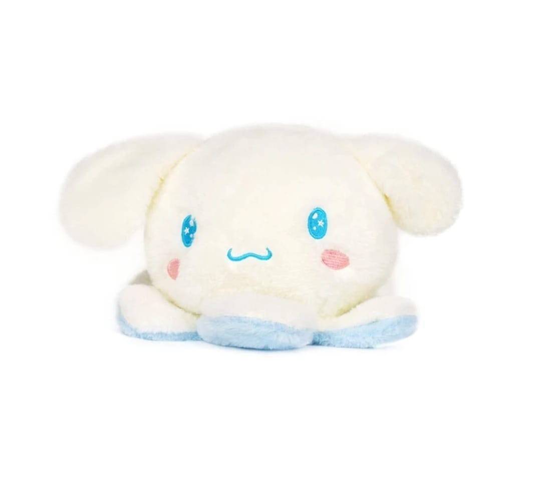 Caracatita de plus, tip Kuromi Sanrio, alb, 22 cm