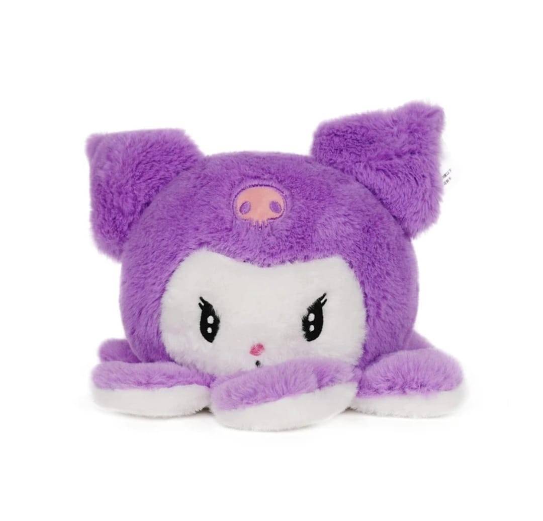 Caracatita de plus, tip Kuromi Sanrio, mov, 22 cm