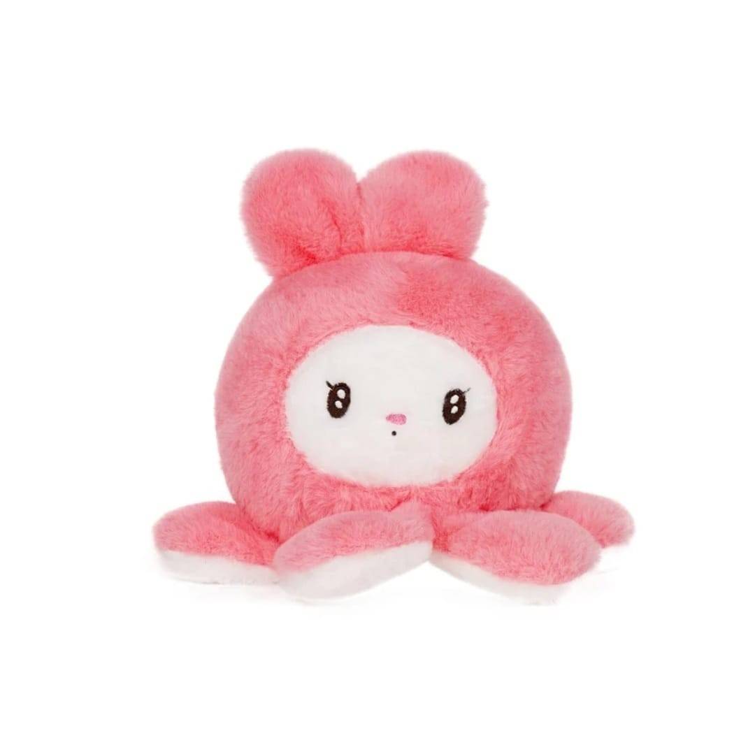 Caracatita de plus, tip Kuromi Sanrio, roz, 22 cm