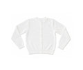 Cardigan elegant scoala, pentru fete, cu nasturi, alb, 5 ani - 14 ani