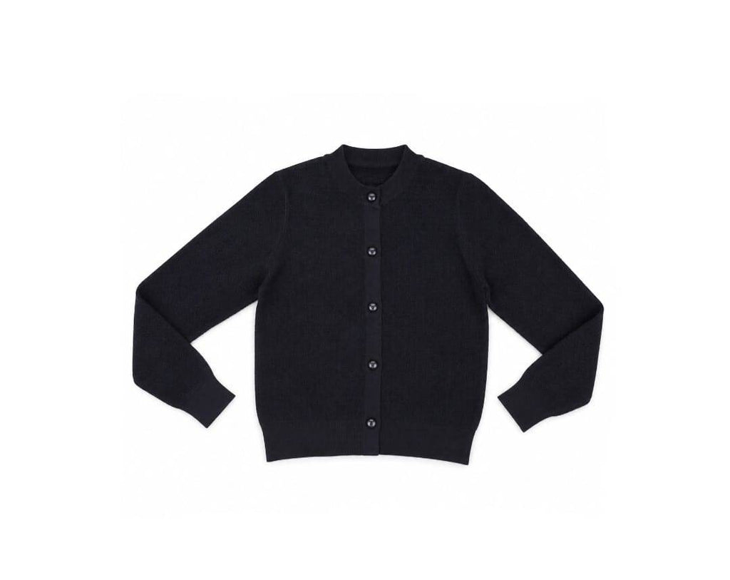 Cardigan elegant scoala, pentru fete, cu nasturi, bleumarin, 5 ani - 6 ani