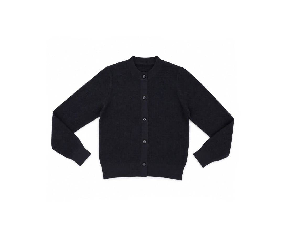 Cardigan elegant scoala, pentru fete, cu nasturi, bleumarin, 5 ani - 6 ani