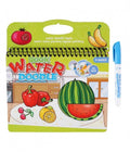 Carte de colorat cu apa, Legume si Fructe, multicolor, 20 cm