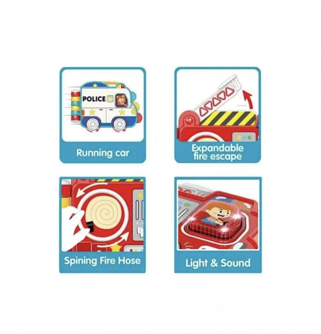 Carte interactiva, electronica, Eroii de serviciu, multicolor, 1 an+