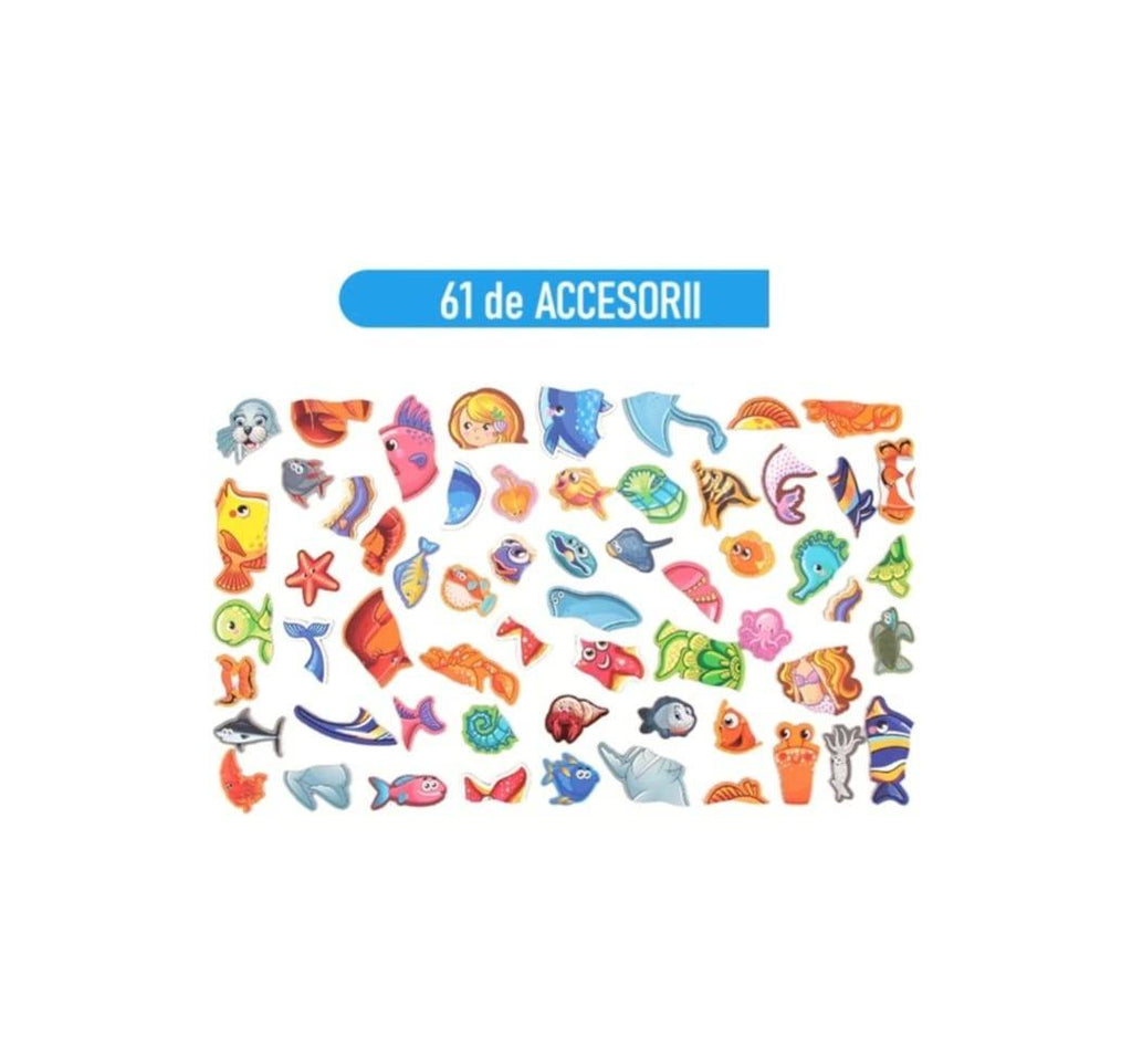 Carte magnetica, Figurine Marine, puzzle magnetic, multicolor, 3 ani+